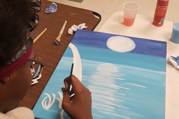The Canvas & Kool-Aid event joined together painting with Kool-Aid for a fun afternoon in Elkhart.